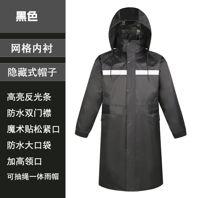 Factory Chunya Long Reflective Conjoined Raincoat Adult Outdoor Hiking Sanitation Rainstorm Raincoat - Image 1